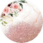 Painel Festa Redondo C/ Elástico 1,50m Flores