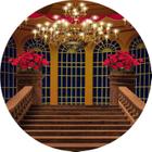 Painel Festa Redondo C/ Elástico 1,50m Palácio Escadaria