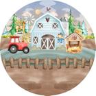 Painel Festa Sublimado C/ Elástico 1,50m Fazendinha