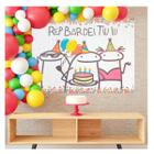 Painel Grande TNT Decoração Festa Flork Meme Bento Cake