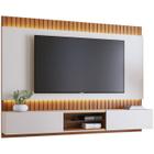 Painel Home Suspenso TV 75 Polegadas Buzios Off White Matte Freijo CLB