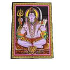 Painel Indiano Em Tecido - Deus Shiva 103 X 0,73 Mtrs
