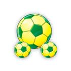 Painel Kit Bola Verde E Amarelo Festança 3Und