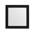 Painel LED de Embutir Jet Black 25W Luz Amarela Quadrado Preto Bivolt Save Energy
