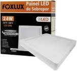 Painel Led De Sobrepor - Luz Branca (6500K) 24W Bivolt Aut - Foxlux