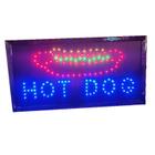 painel led letreiro luminoso placa HOT DOG 110v