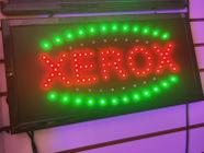 Painel LED placa luminoso letreiro XEROX escrito LED pisca - xtled