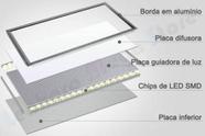 Painel Led / Plafon - 60 x 60 cm (60x60) Branco Quente - 40w - 4000lm