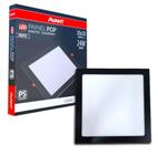 Painel Led Plafon Embutir 24w Quadrado Preto 6500K Fria - Avant