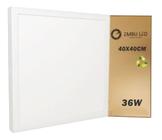 Painel Led Plafon Sobrepor 36W 40Cm Quadrado Branco Frio - EMBULED