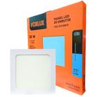 Painel Led Quad Embutir 30w 6500k Biv Kit5