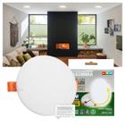 Painel LED Taschibra Frameless 17W Redondo Embutir ou Sobrepor