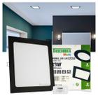 Painel LED Taschibra LUX Black 18W Quadrado Embutir