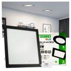 Painel LED Taschibra LUX Black 24W Quadrado Embutir