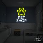 painel letreiro led Neon Pet Shop 02 decoracao festa bar - Neon Custom