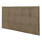 Painel Luna Para Cama Box Casal 140 cm Suede Bege - D'Rossi