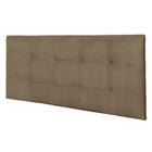 Painel Luna Para Cama Box King 193 cm Suede Bege - D'Rossi - DROSSI