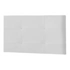 Painel Luna Para Cama Box Solteiro 90 cm material sintético Branco - D'Rossi