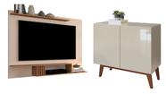 Painel p/TV ate 55" + Buffet Retro Eros com 2 Portas OFF