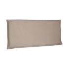 Painel para Cama Box Casal Veneza Suede Bege - Spezzia Decor