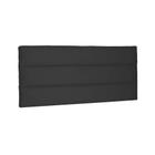 Painel para Cama Box Queen La Italiana Suede Preto - Spezzia Decor