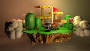 Painel para Festa Infantil Mario - Decoração para Aniversário 1x0,65cm