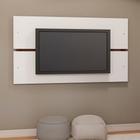 Painel para TV 160cm Branco Madeirado