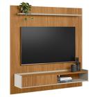 Painel Para TV 65 Pol com Bancada Suspensa 160cm Luke L06 Nature/Off White - Mpozenato