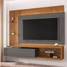 Painel para Tv 70" Turim Naturalle Titanium Ripado