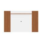 Painel para TV Allure 217 cm - Natural c/ Branco Fosco