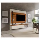 Painel para Tv Ambiente Galea Carvalho New Off White - Luapa