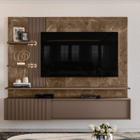 Painel para TV até 65 Polegadas LED Ripado 2 Portas Atena Madetec