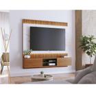 Painel para TV Home Suspenso Ambiente Búzios 2.2 Noce Milano Preto Acetinado Calacatta Colibri