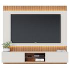 Painel para TV Home Suspenso Búzios 2.2 Off White Matte Freijó Colibri