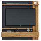 Painel para Tv Home Suspenso Juriti 1.5 Noce Milano Preto Acetinado Colibri