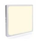 Painel Plafon 25w Quadrado Sobrepor Super Led Branco Quente