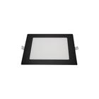 Painel Plafon Embutir Preto Quadrado De Led 24w 4100k