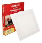 Painel Plafon Led Embutir 12W Quadrado Quente Ou Frio - OUROLUX