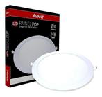 Painel Plafon Led Redondo Embutir 24w Branco Frio 6500k