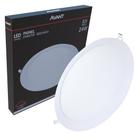 Painel Plafon Led Redondo Embutir 24w Branco Frio 6500k