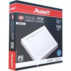 Painel Plafon Led Sobrepor 18w Quadrado 22x22 Cm 6500k Avant