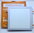 Painel Plafon Luminária De Led Quadrado Embutir 24w Bivolt 6500K - LLUM BRONZEARTE