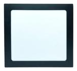 Painel Plafon Preto 25w Sobrepor Quadrado Branco Frio 6500k Bivolt 110/220v Luminária Gesso