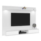 Painel Platinum Branco para TV até 47 Polegadas 2 Portas com Espelho e Luzes LED -Artely