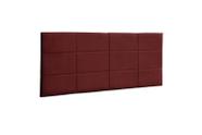 Painel Raissa 120 cm Suede Vermelho - Topázio Decor