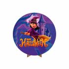 Painel Redondo 3D Halloween Tecido 50Cm X 50Cm Suporte Mdf - Prime Decor Festas