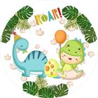 Painel Redondo 3D Sublimado Dino Baby Frd-3938