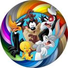 Painel Redondo 3D Sublimado Looney Tunes Frd-6100 - Felicitá