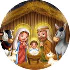 Painel Redondo 3D Sublimado Natal Frd-1801