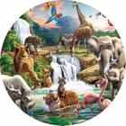 Painel Redondo De Festa Animais Safari 150X150 - An04